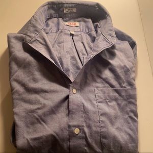 IZOD mens blue button up long sleeve